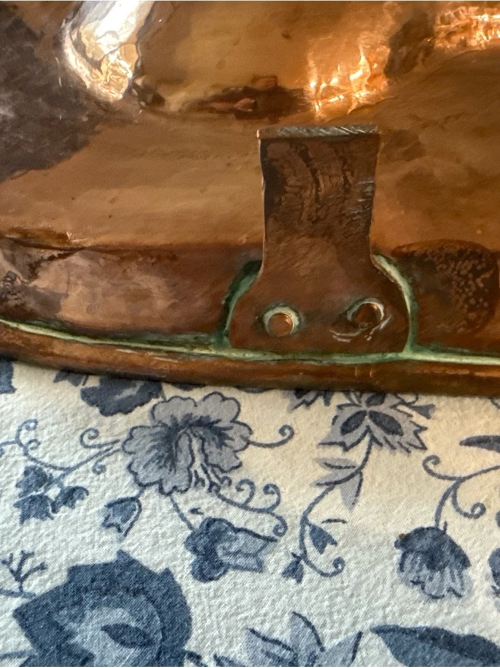 Copper drip pan - Vintage Copper lechefrite
